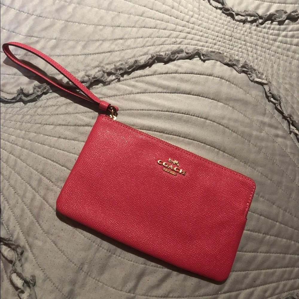 Coach Hot Pink Magenta Wristlet - Brand New / Never Used